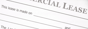 Commercial lease agreement document ready to sign, representing Weir Bank Group's commercial property portfolio across the UK.